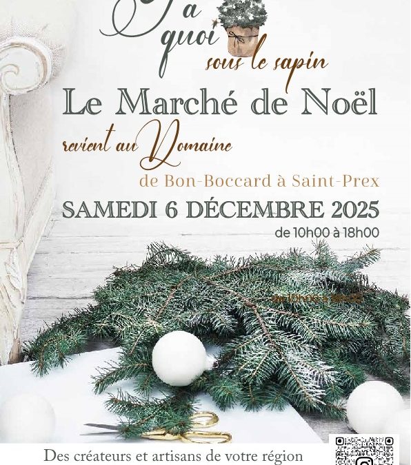 Marché de créateurs et de Noël – Y a quoi sous le sapin – Samedi 6 décembre 2025 de 10h00 à 18h00