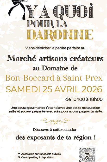 Marché « Y&rsquo;a quoi pour la daronne » – Samedi 25 avril 2026 – 10h00 à 18h00